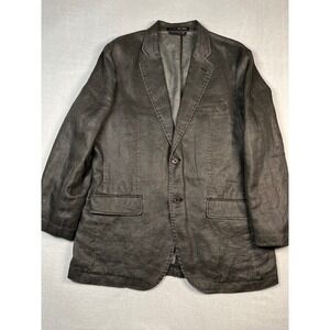 Alfani Mens Gray 100% Ramie Blazer Size MediumSport coat Jacket